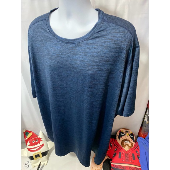 Liberty Pro Mens Size 4XL Blue Short Sleeve Crew Neck Polyester Blend T-Shirt - Picture 6 of 9